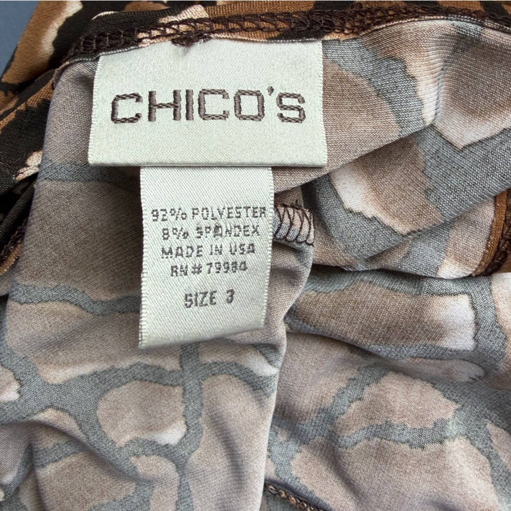 Chico's Brown and Black Dress, EUC, Size3(XL) - Picture 2 of 10